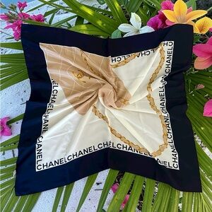 Chanel Silk Scarf Excellent
